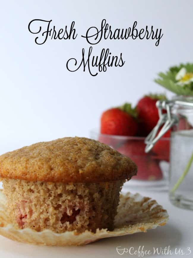 Coffee With Us 3 | Fresh Strawberry Muffins - You're going to love these muffins, so click here for the recipe!