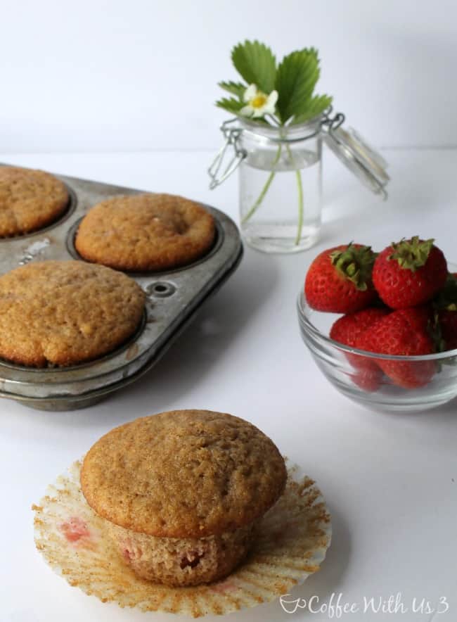 Coffee With Us 3 | Fresh Strawberry Muffins - You're going to love these muffins, so click here for the recipe!