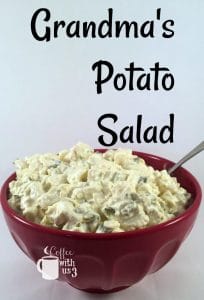 Grandma's Potato Salad is a wonderful no mustard potato salad.