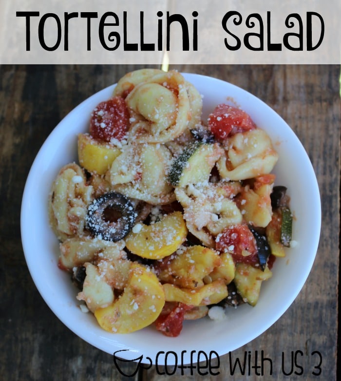 Tortellini Salad by Coffee With Us 3 | This pasta salad is perfect for a bbq, potluck, or as a side dish for any summer meal. I also love to eat it for lunch! 
