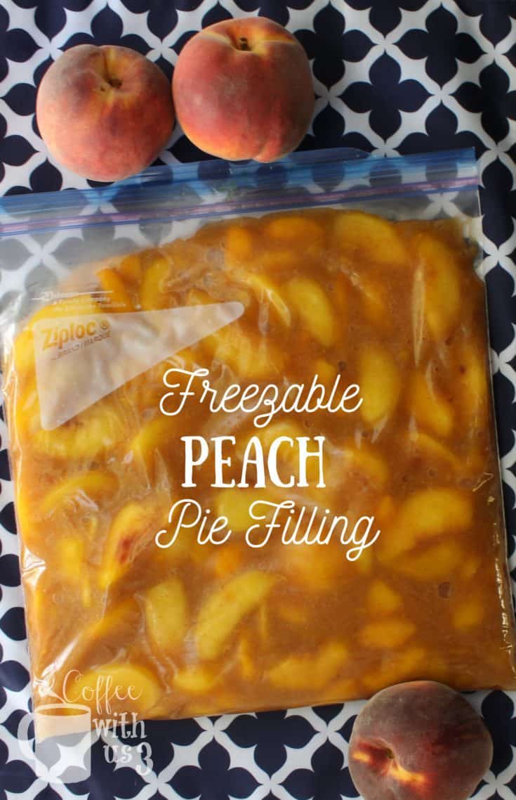 Freezable Peach Pie Filling