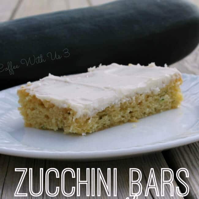 Zucchini Bars with Cream Cheese Frosting