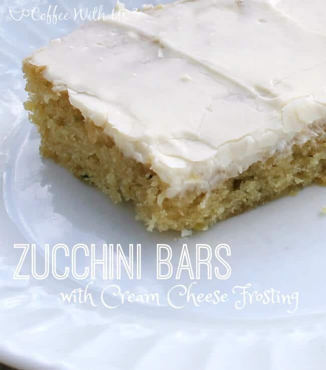 Zucchini Bars with Cream Cheese Frosting 3