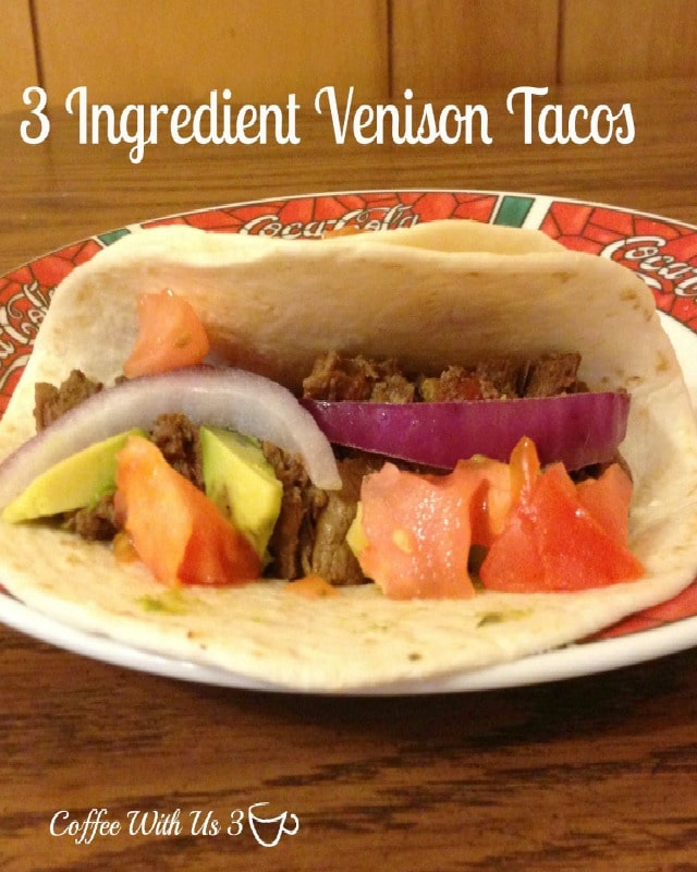 Looking for more venison recipes? Try this easy & delicious crockpot venison taco recipe!!