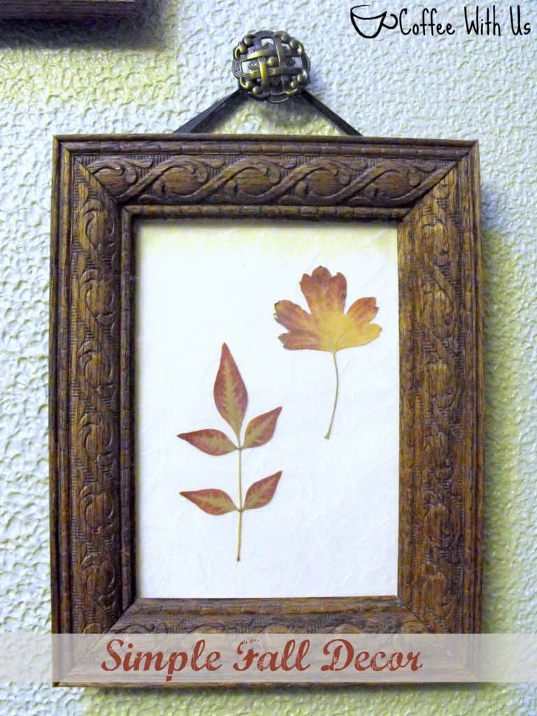 Change your decor for fall in an easy, simple, but beautiful way!  