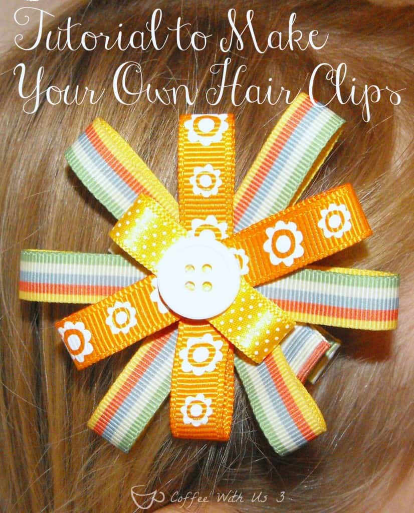 Easy Tutorial to Make Your Own Hair Clips