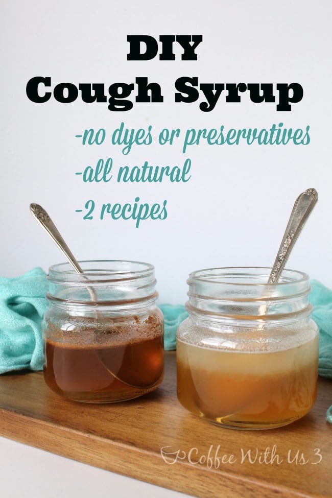 DIY Cough Syrup-- Did you know you can make your own cough syrup? How cool is that?!? No more dyes, synthetic ingredients, just simple, real ingredients!