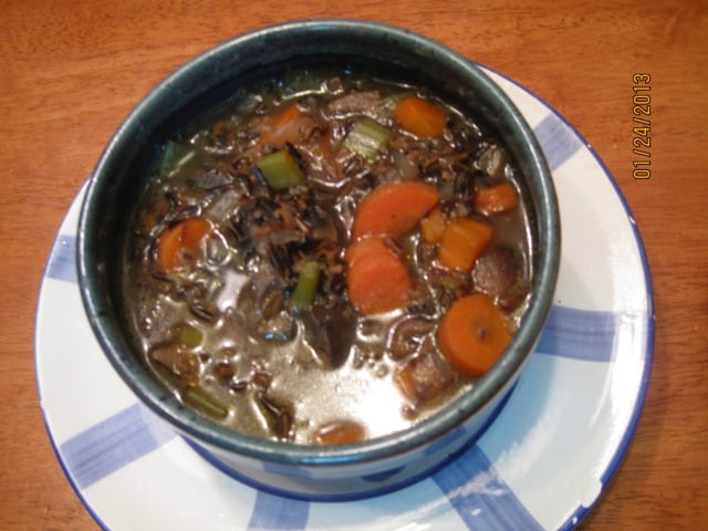 wild rice and mushroom soup
