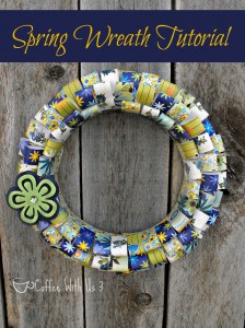 Paper Wreath Tutorial for Spring from Coffee With Us 3 #wreath #spring