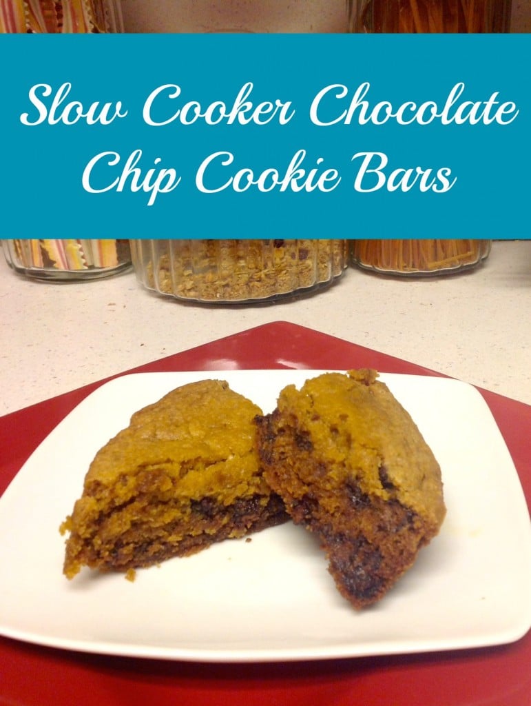Slow Cooker Chocolate Chip Cookie Bars Coffee With Us 3