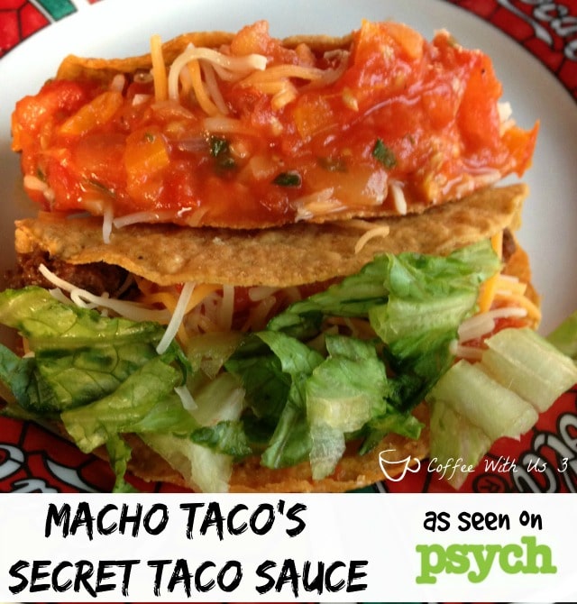 Macho Taco's Secret Ingredient Taco Sauce as seen on Psych - My food farewell to one of my favorite shows! #recipes #tvshows
