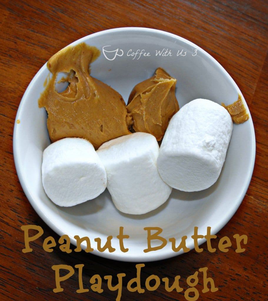 Peanut Butter Playdough is a fun and edible kids' activity! #preschool 
