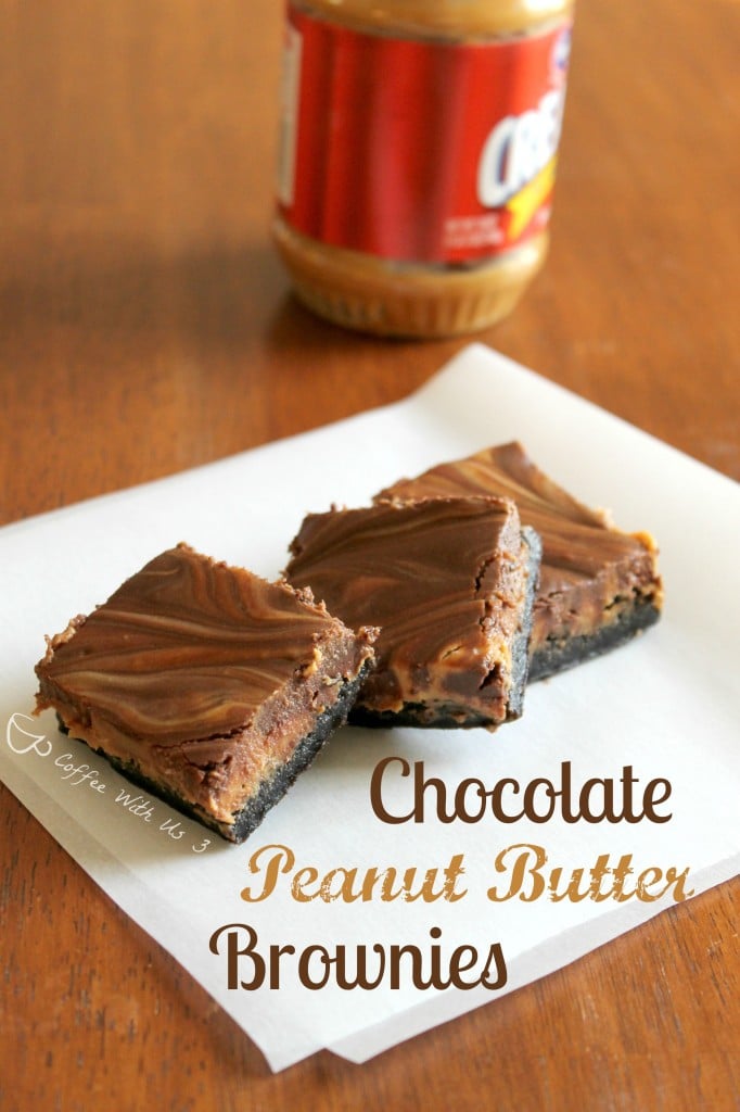 These Chocolate Peanut Butter Brownies are made from scratch, and are amazingly delicious, but quite simple!