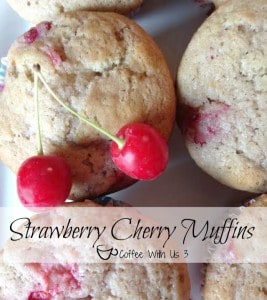 strawberry cherry muffins