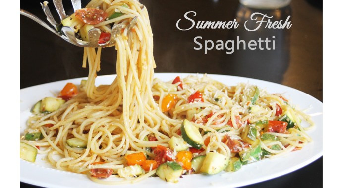 summer fresh Spaghetti