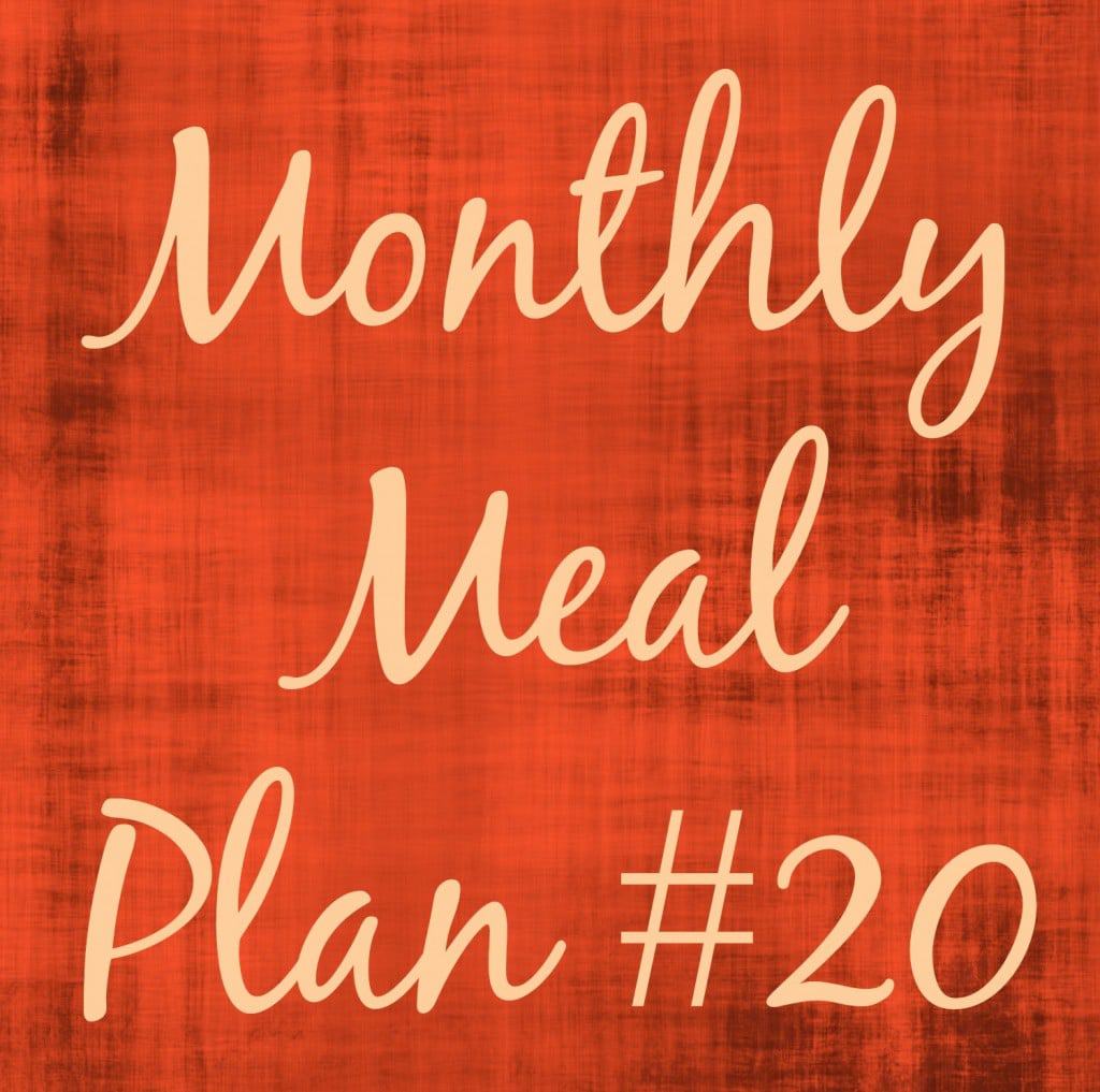 Monthly Meal Plan 20