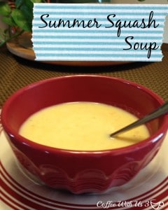 Summer Squash Soup- Summer Squash Soup- An easy soup that uses the the abundance of summer squash. Easy to can it to have all winter. #soup #squash