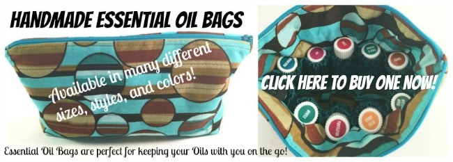 Handmade Essential Oils Bags are perfect for taking your oils with you!