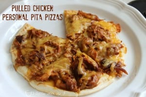 Pulled Chicken Personal Pita Pizzas