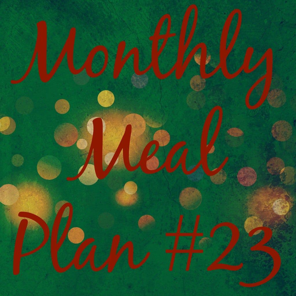 Monthly Meal Plan #23