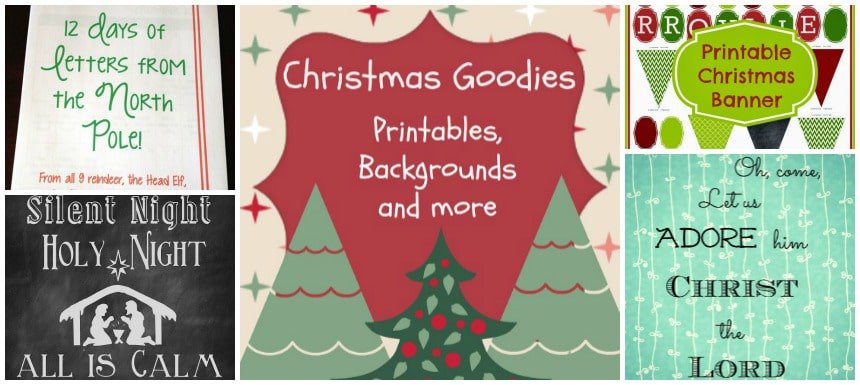 Free holiday printables and Facebook covers for Thanksgiving, Christmas, and the winter months! 
