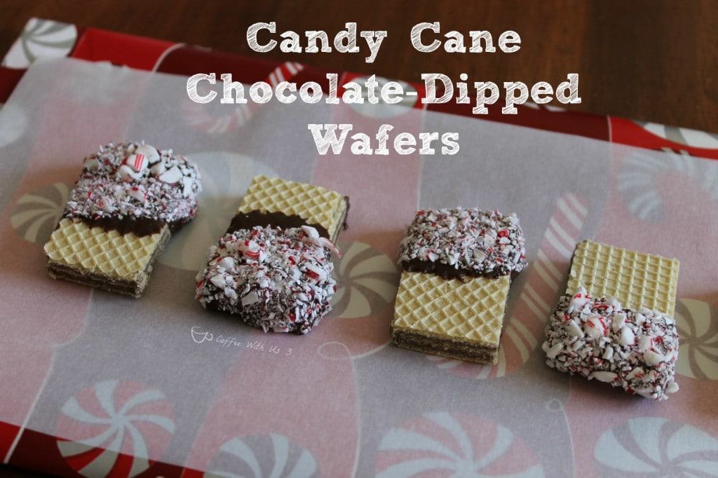 Candy Cane Chocolate-Dipped Wafers make a great Christmas gift!