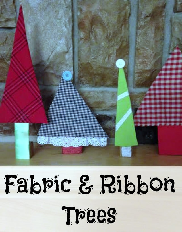 Got scrap fabric or old clothes laying around? Turn them into these fun & easy fabric ribbon trees!!