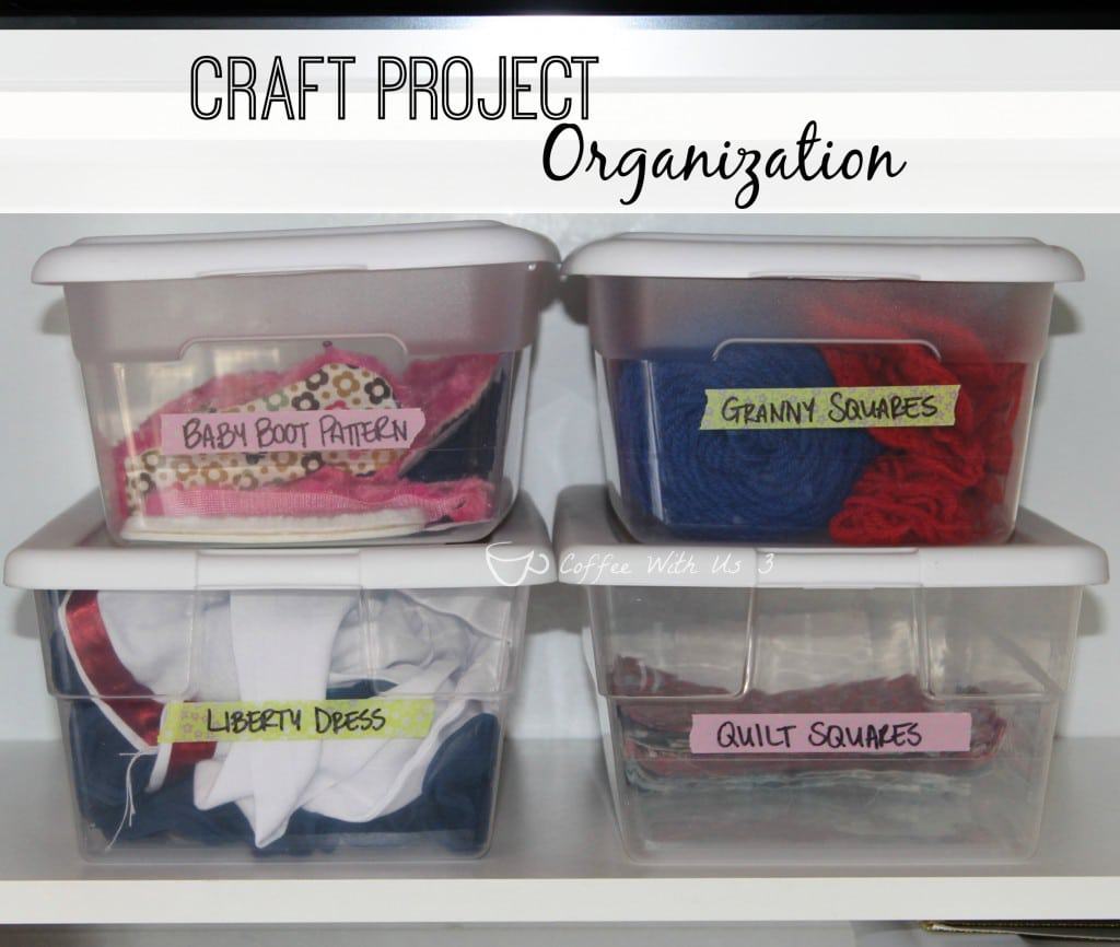 Craft Project Organization- Find out how to easily keep track of all your craft projects!