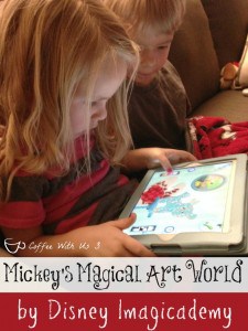 Mickey's Magical Art World is the newest installment from Disney Imagicademy.  It promote creativity, imagination and a love of art & music.
