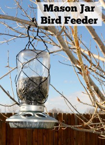 Mason Jar Bird Feeders are a fun, quick craft! 