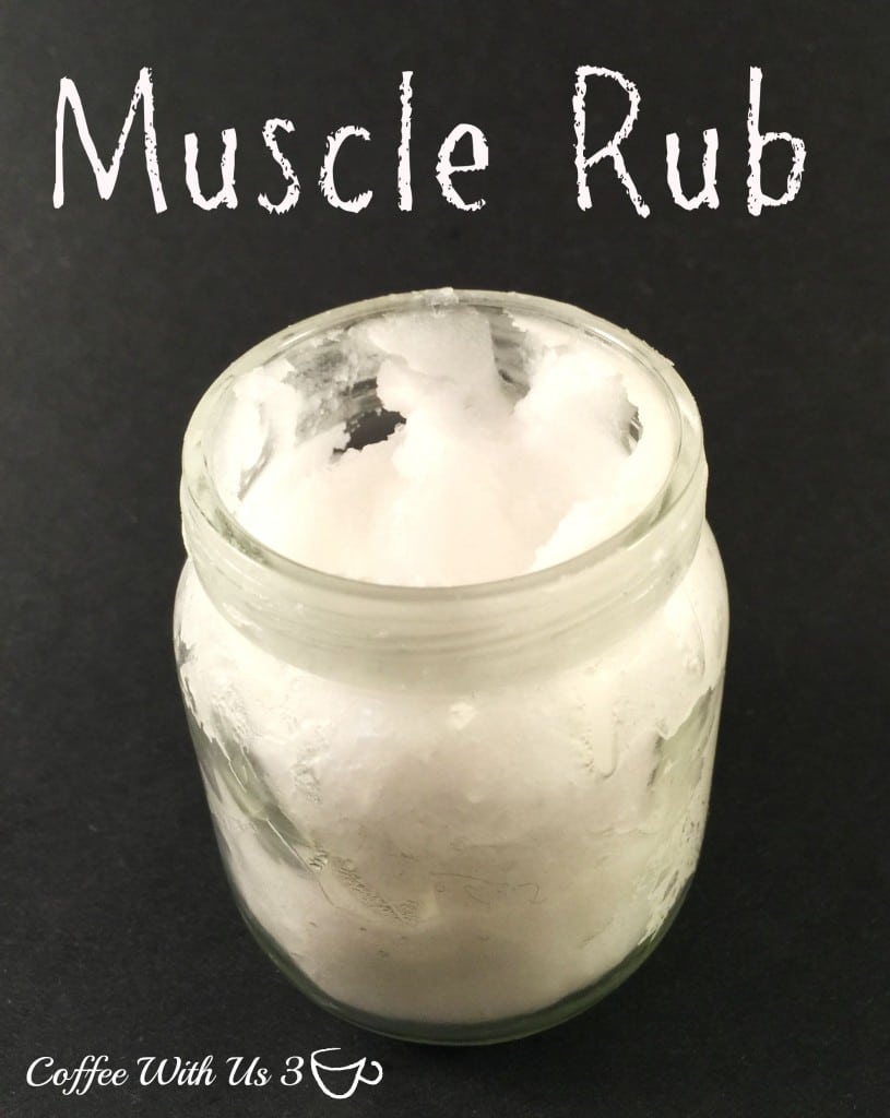 Muscle Rub is easy to make and use. It uses essential oils to help with muscle soreness