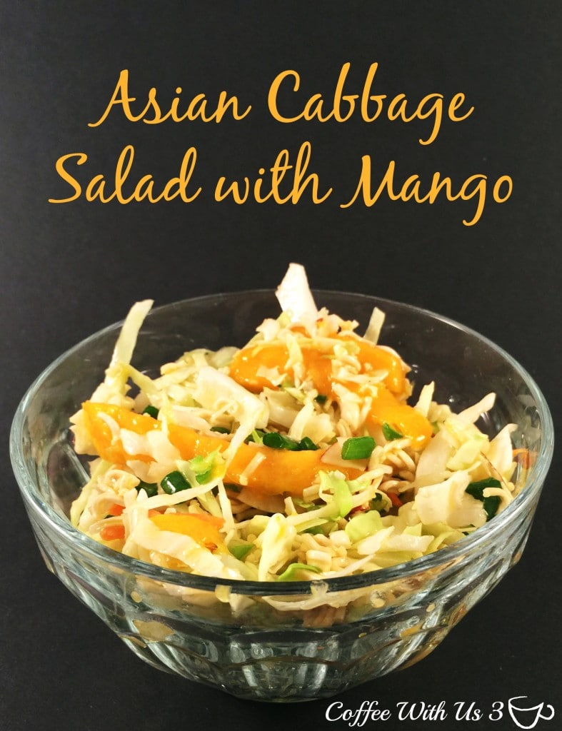 Asian Cabbage Salad with Mango - Coffee With Us 3