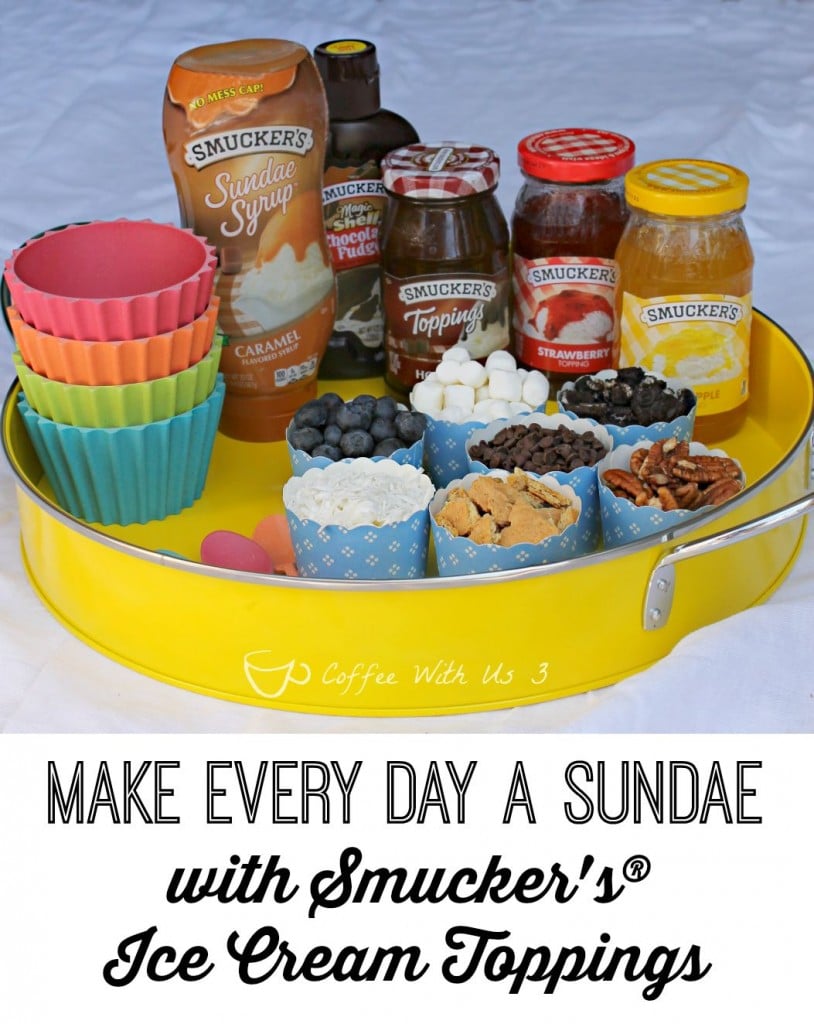 Make Every Day a Sundae. Learn how easy it is to make a Sundae bar! Includes 5 fabulous recipes! #sp
