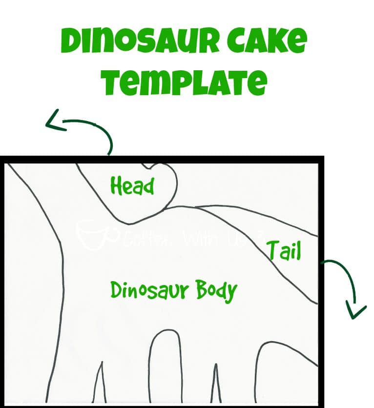 Dinosaur Cake Template