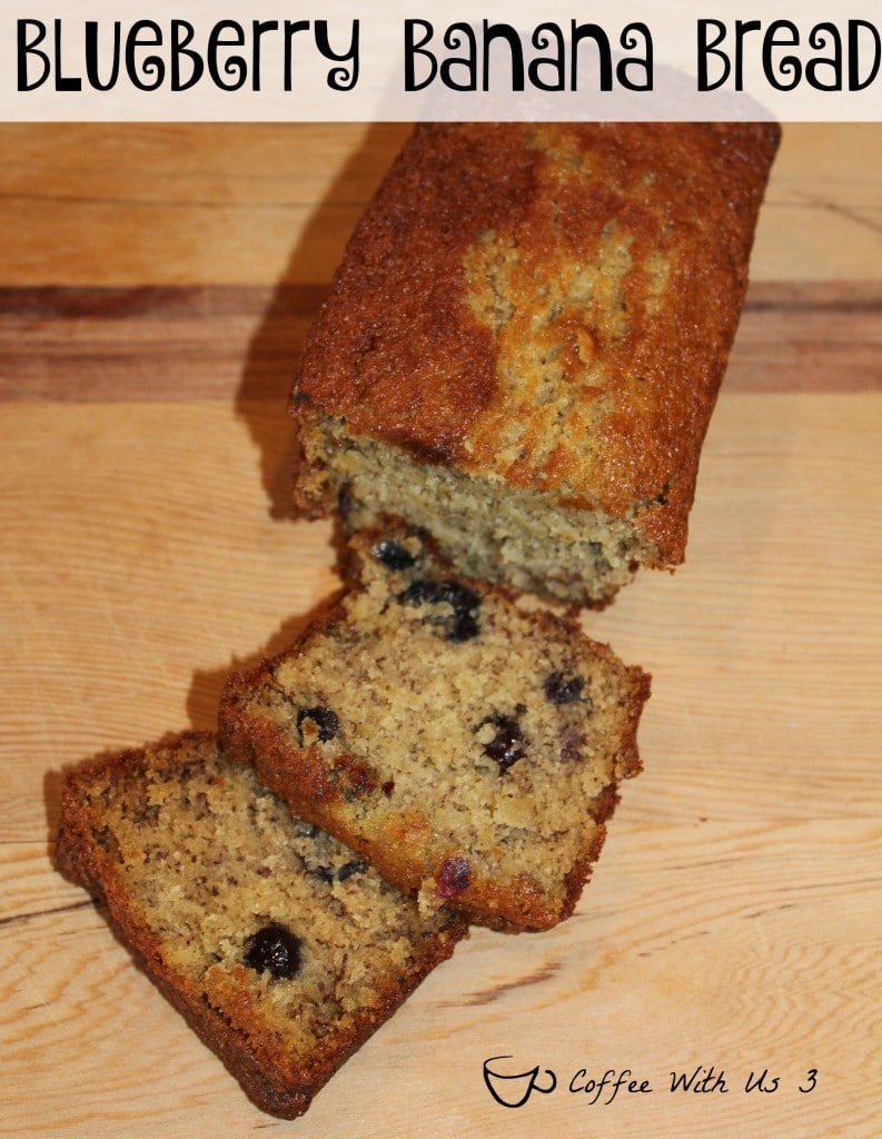Blueberry Banana bread is a moist & delicious quick bread. It's also packed with flavor & is super easy to whip up & throw into the oven. 