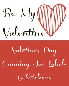 Free Valentine's Day Printables - Canning Jar Labels & Stickers