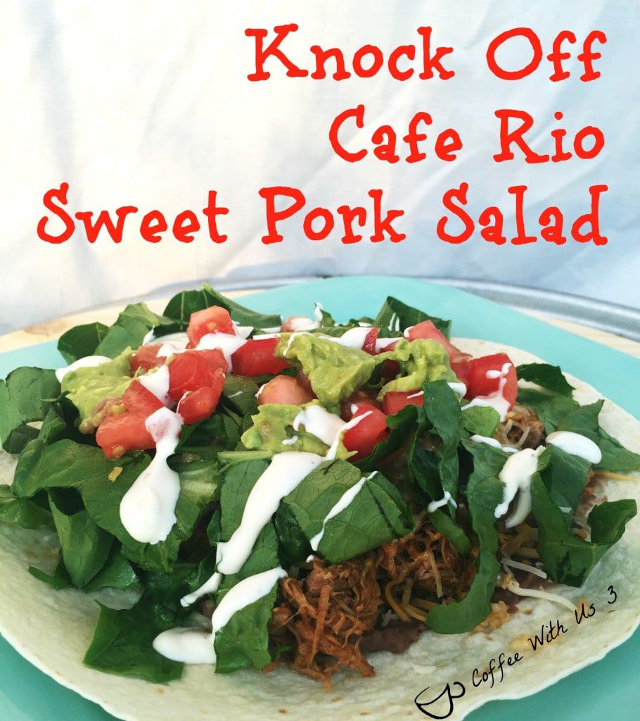 Knock off cafe rio sweet pork salad