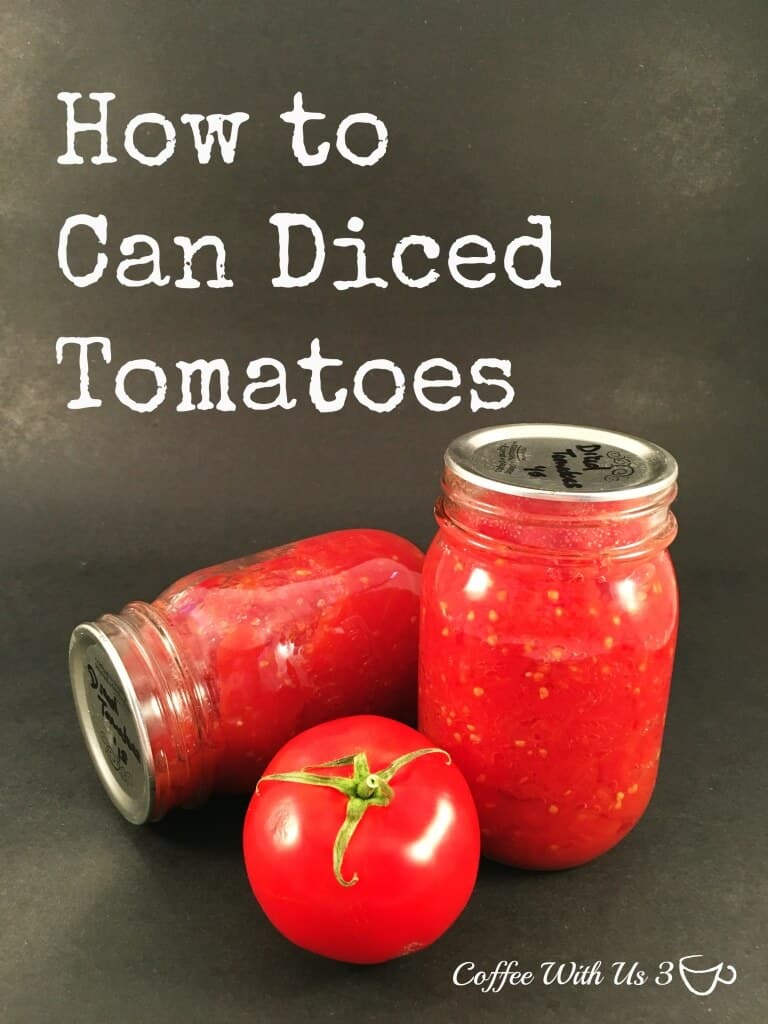 How to Can Diced Tomatoes from beginning to end. Canning tomatoes is a great way preserve your garden to use through the winter and spring.