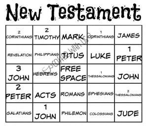 New Testament Bingo