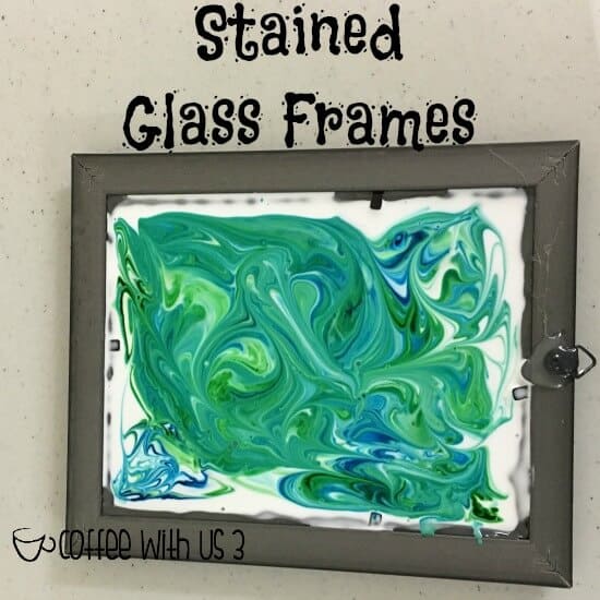 Stained Glass Frames - Paint Swirled