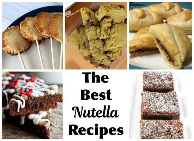 25+ Nutella Recipes: Breakfasts, drinks, cookies, truffles, frozen and regular desserts, and more!