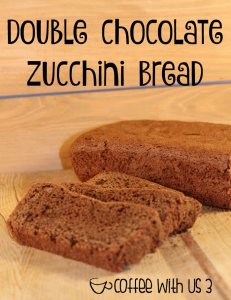 Chocolate & chocolate chips gives this Double Chocolate Zucchini Bread a rich taste while the zucchini keeps it moist.