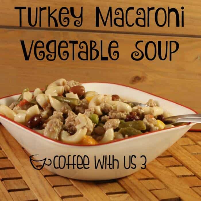 Thick & hearty this Turkey Macaroni Vegetable Soup is a delicious family dinner.