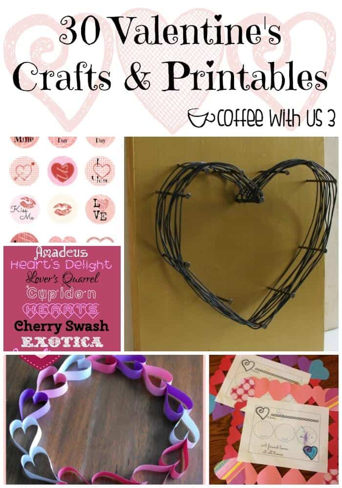 Want to make your Valentine's Day even more special, check out these fun Valentine's Day crafts & printables