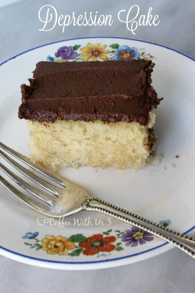 Dairy-free, egg-free Depression Cake is moist and delicious! The easiest cake you can make from scratch!