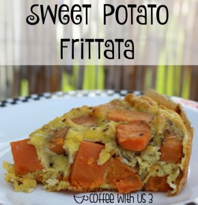Do you love amazing egg dishes?  We do at our house and I love adding vegetables into my eggs.  This frittata is packed with sweet potatoes, onions, & bell peppers and is a delicious brunch, breakfast, or breakfast for dinner recipe.  Click the link to get the recipe now!