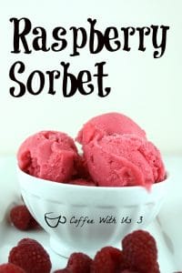 Raspberry Sorbet is a refreshing cold dessert that is low in calories. It is a perfect dessert for hot summer days. It is also dairy free.