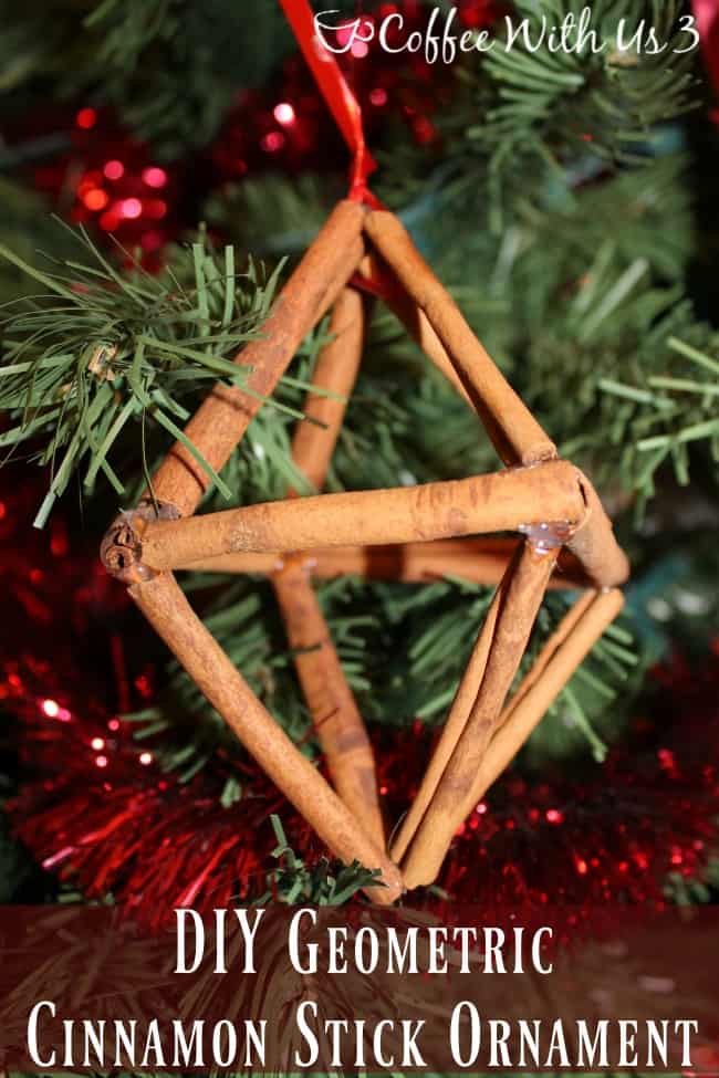 Making your own Geometric Cinnamon Stick Ornament is a fun and easy craft, and smells great!