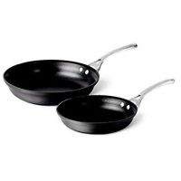 Calphalon Contemporary Hard-Anodized Aluminum Nonstick Cookware, Skillet, 10-inch and 12-inch Set, Black