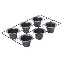 Chicago Metallic Professional 6-Cup Popover Pan, 15.5-Inch-by-9-Inch